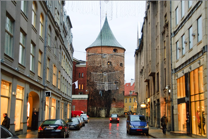Латвия. Рига.   Фото города. Пороховая башня