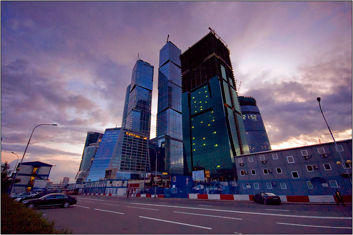 Деловой центр. Вид на комплекс Москва Сити.