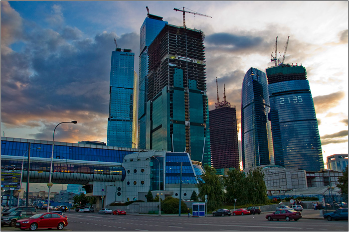 Строящийся деловой центр Москва-Сити