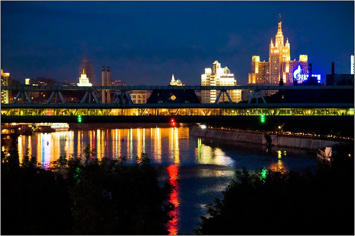 Мост Багратион. Москва-сити
