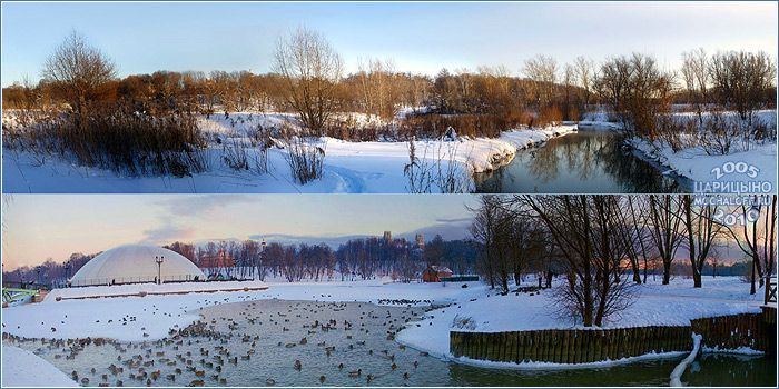 Парк Царицыно. Панорама от пруда